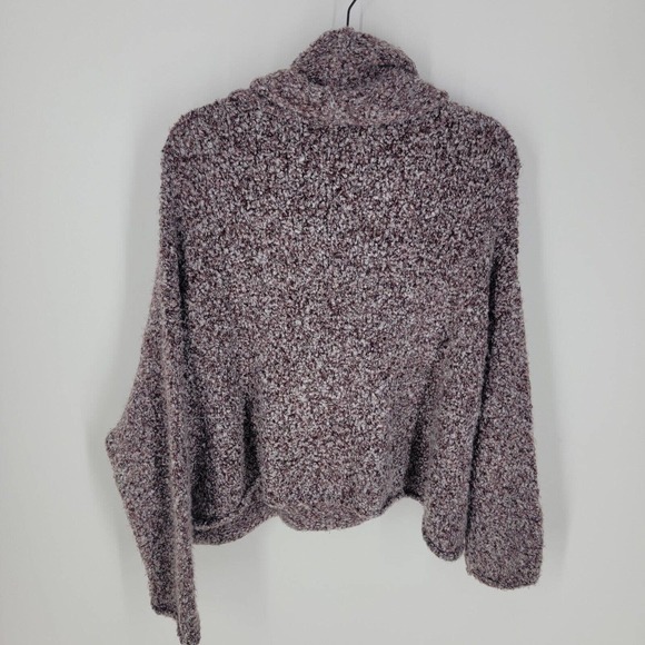 Free People Women's Size Small BFF Sweater Purple Cowl Neck Oversized - Picture 3 of 11